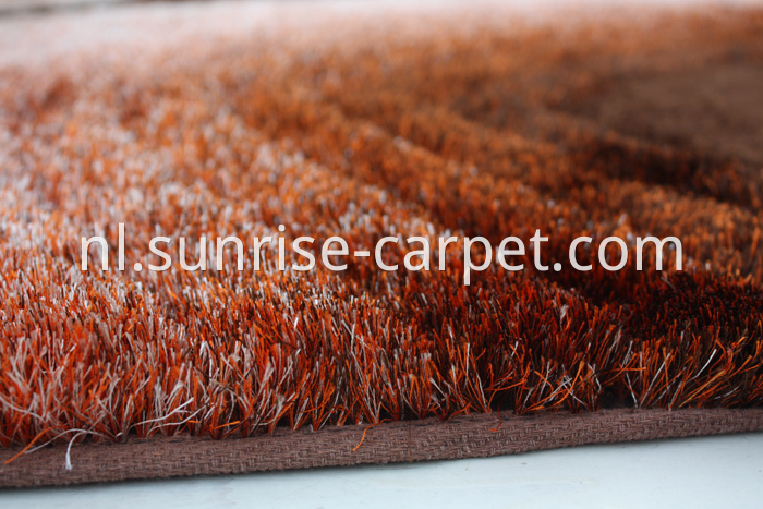 Thin Polyester Shaggy Rug with 3D Design